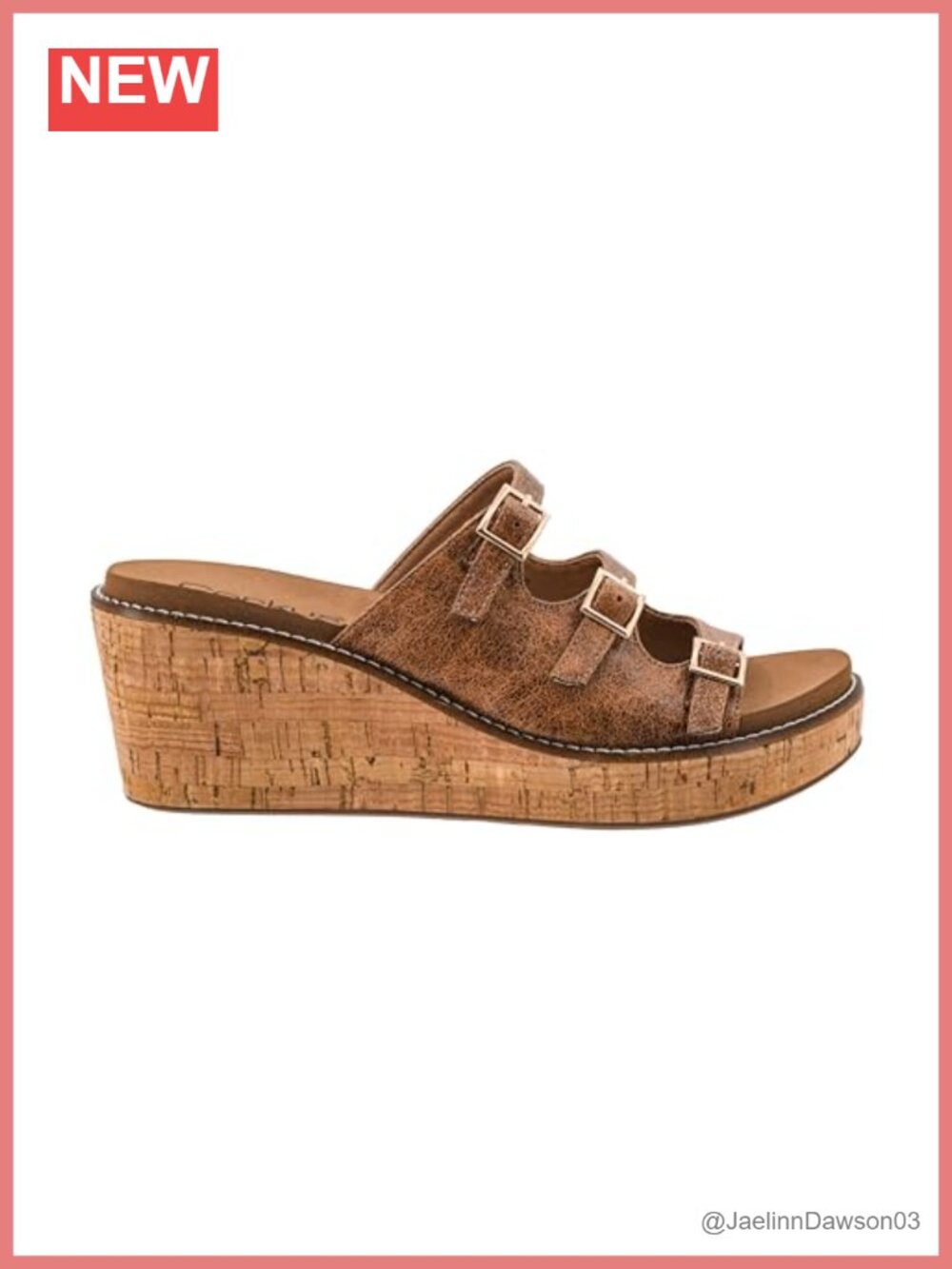 Women's Cork Platform Wedge Sandals Adjustable Straps Peep Toe 2.5" Heel